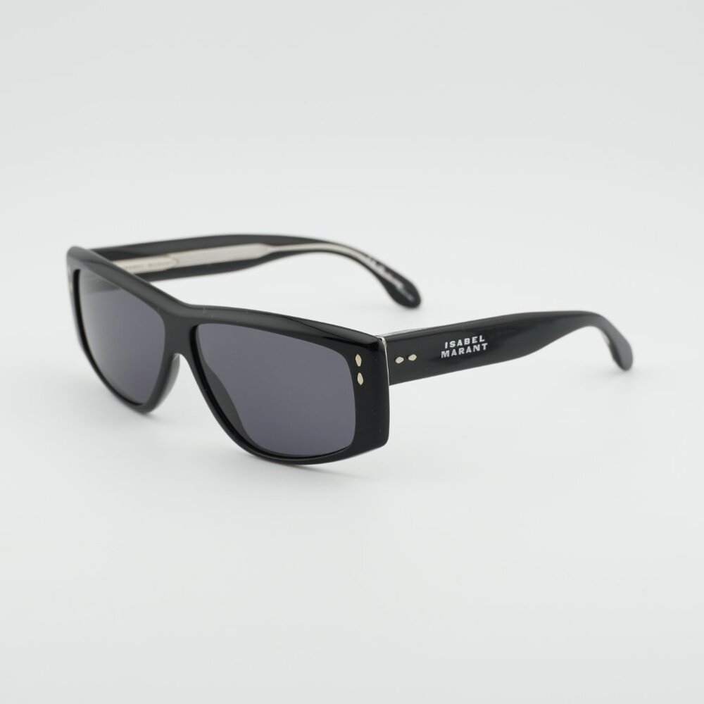 Isabel Marant IM 0106/S 0807 IR Sunglasses Black Rectangle Frame, Grey Lenses